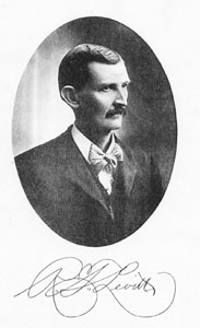 Drawing of Richard Thomas Levitt from the Biographical History of Central Kansas