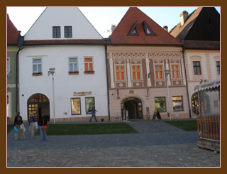 The buildings surrounding the central square of Bardejov
are being beautifully restored.
