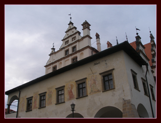 Old Town Hall, Levoca showing civic virtues painted on the walls