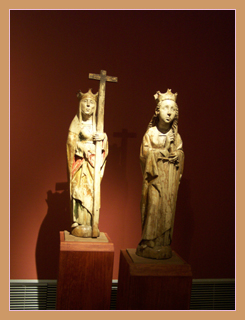 Carving of two saints, National Gallery, Bratislava