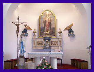 The altar of the Roman Catholic church, Sarisske Sokolovce