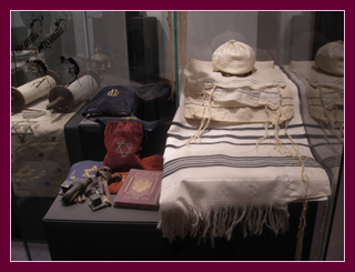 Prayer shawls, Jewish Museum, Bratislava