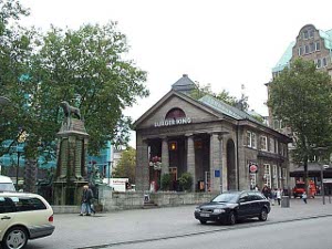 The Burger King in Hamburg is in a massive stone building