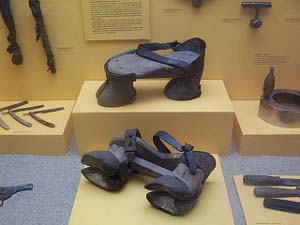 The boots were rigged out with cow feet at the heel and toe, so as to deny the presence of a person in the field