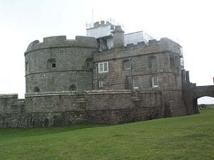 The Henrician Castle is a round fortress, with a circular keep abutting to a four-story stone building