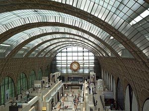 The old quay on the Seine was turned into a railroad station with an arching glass roof, and later made into the museum of impressionist art