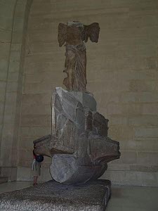 The 2nd century B.C. sculpture Winged Victory of Samothrace 