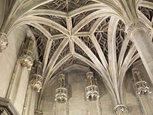 Beautiful and airy, the Gothic arches in the chapel at Cluny are an uplifting sight