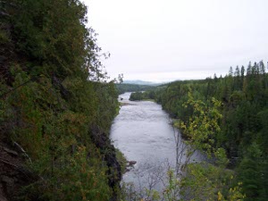 The Kaministiquia River winds peacefully through Ontario's forests