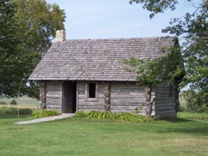 A log cabin built to resemble the Ingalls cabin