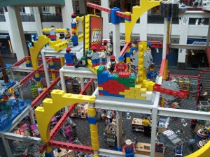 The Lego store in Camp Snoopy is built out of supersize Lego blocks