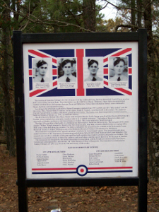 The Rattan Elementary School put up a memorial with the pictures of the four dead British airmen