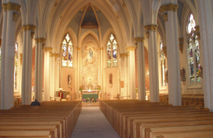 The interior of St. Mary's Church