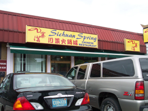 The Sichuan Spring restaurant in New Jersey