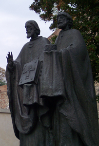 Statue of Cyril and Methodius, Nitra, Slovakia
