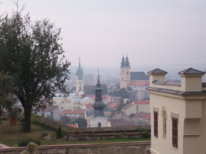 Roofs of Nitra, Slovakia, seen from castle