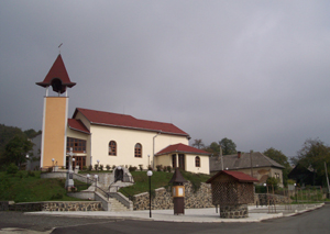 The newly rebuilt Roman Catholic church of Sarisske Sokolovce