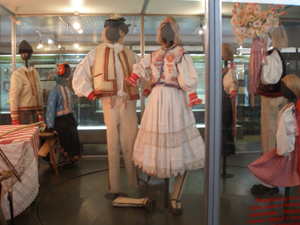 A costume display from the Svidnik museum