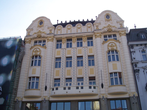 A beautiful building facade in Bratislava