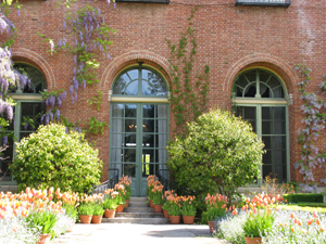Entrance to the house at Filoli