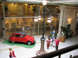 View inside Victor Horta's building used for Le Centre Belge de la Bande Dessinee