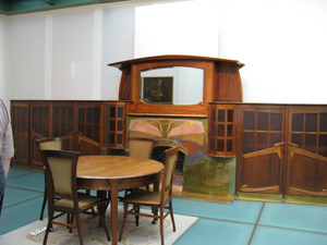 Art Nouveau furnisture in the design museum