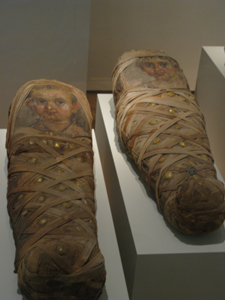Mummies with painted faces