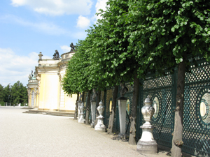 The entrance to San Souci Palace