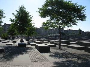 The Holocaust Memorial next to the American Embassy
