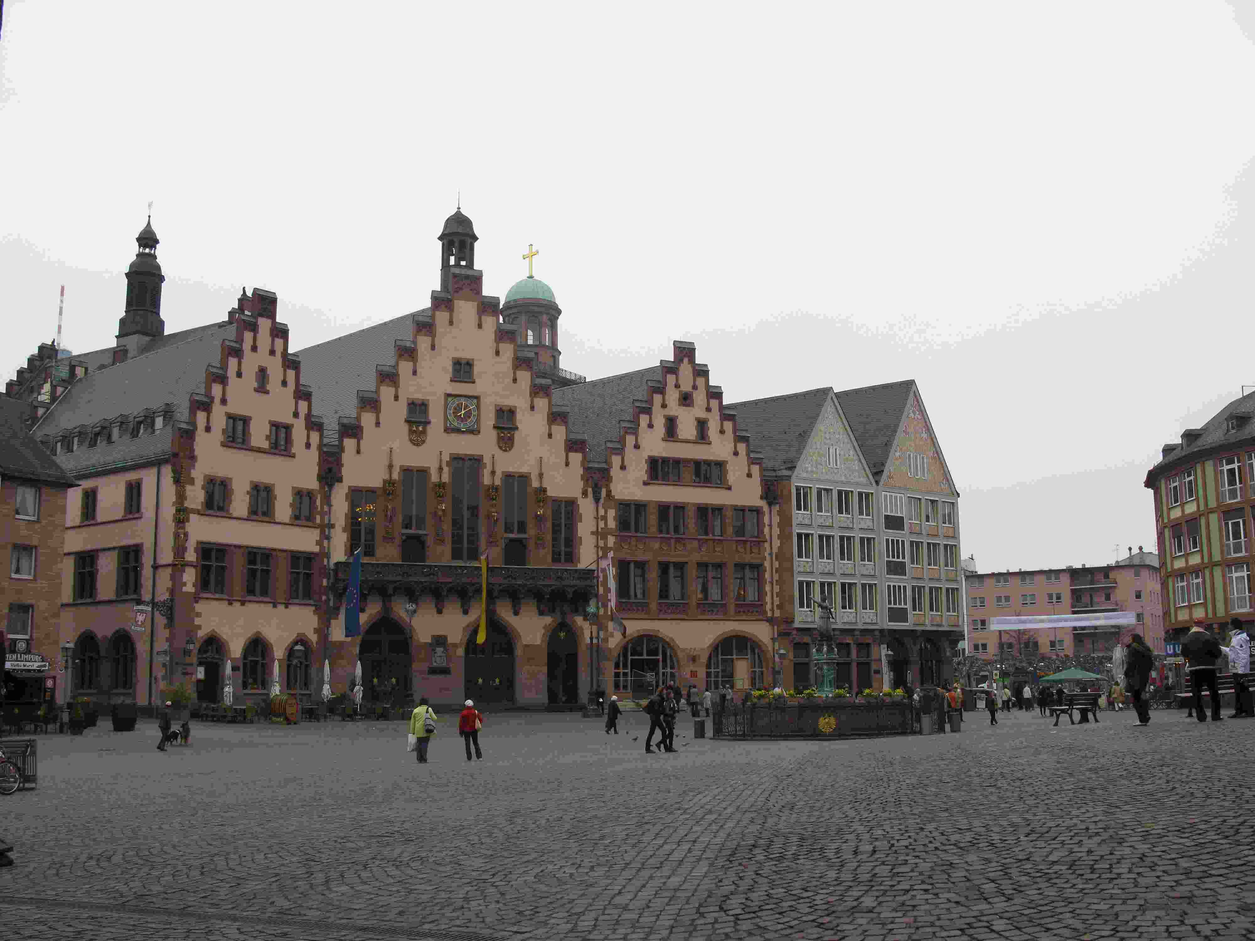 The ancient central square in Frankfurt