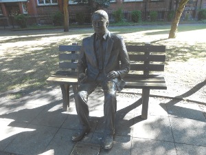 Mathematician Alan Turing statue