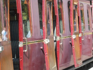 Doors on a passenger train