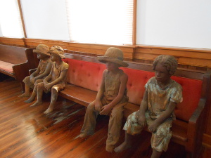 terra cotta statues of slave children